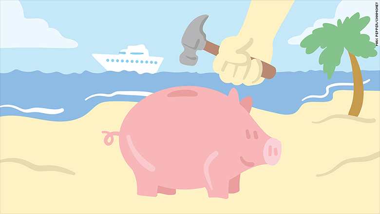 retirement spending pig and hammer